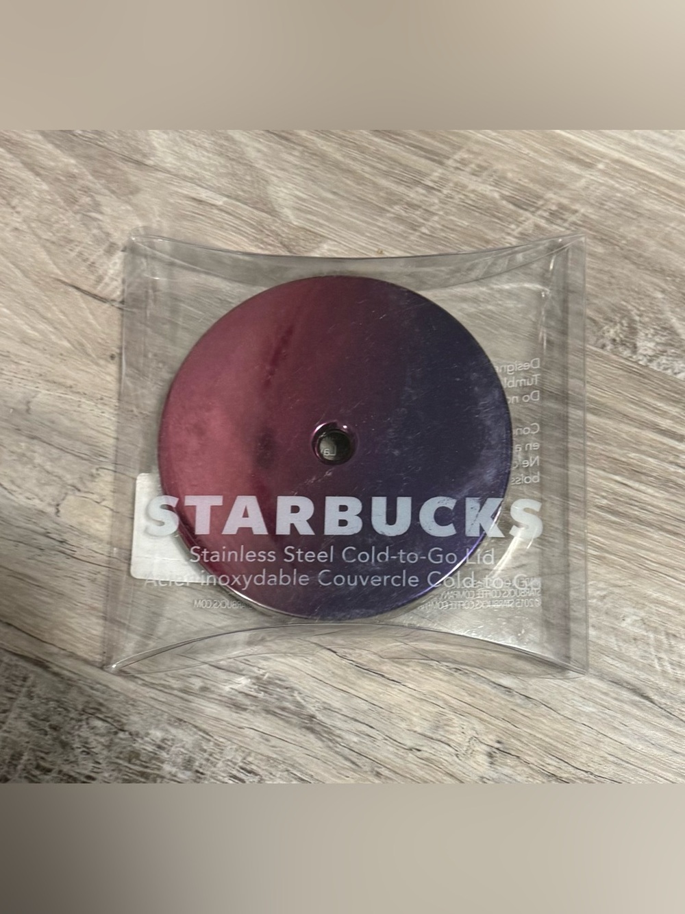 STARBUCKS STAINLESS STEEL TUMBLER REPLACEMENT LID FITS ANY SIZE TUMBLER.